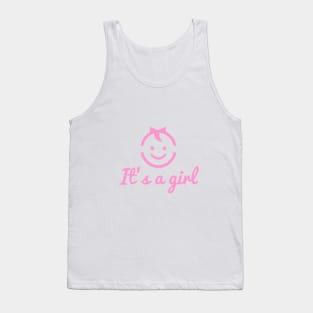 it's a girl design with cute face icon Tank Top